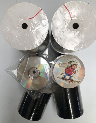 Ca. 800x Cd`s – zilverkleurig